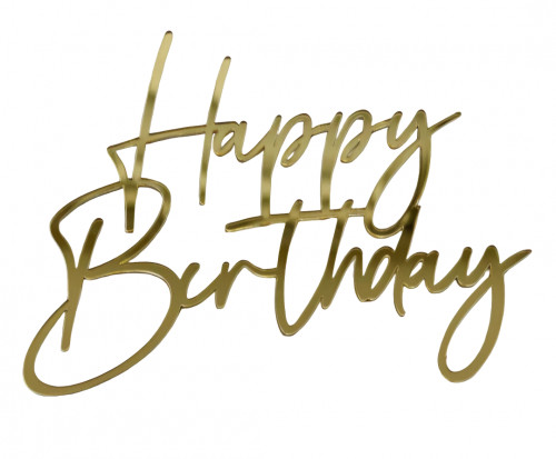 Зеркальный топпер "Happy birthday", арт.НОВ11 Зеркальный топпер "Happy birthday", арт.НОВ11