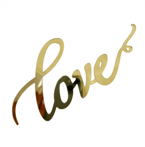 Зеркальный топпер "Love", 14см, арт.ЗА004 Зеркальный топпер "Love", 14см, арт.ЗА004