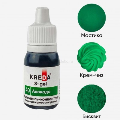 Краситель гелевый Kreda S, авокадо,10гр - 1 Краситель гелевый Kreda S, авокадо,10гр - 1