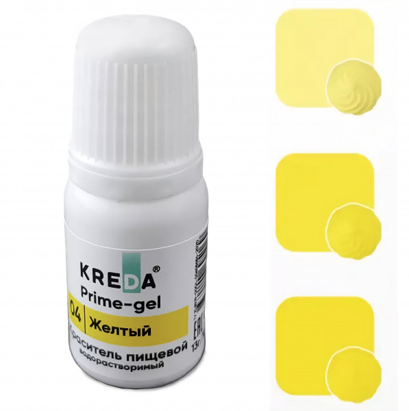 Краситель гелевый Kreda S, желтый,10гр  - 1