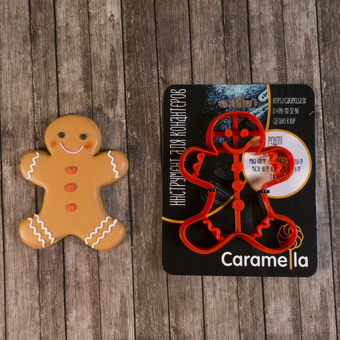 Вырубка для пряника Caramella Человечекпряничный пластик 8.5см - 1