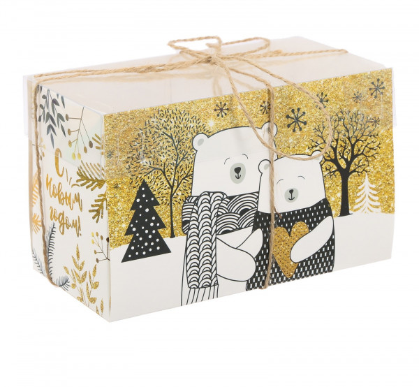 Коробка на 2 капкейка высокая Согрей любовью 16*8*10, арт.3597142 - 2 Коробка на 2 капкейка высокая Согрей любовью 16*8*10, арт.3597142 - 2