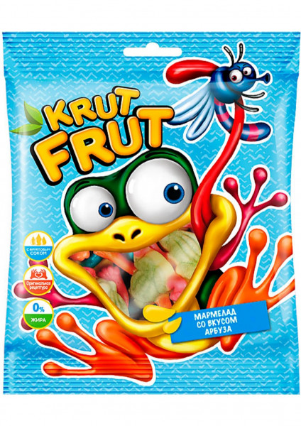 Мармелад Krutfrut лягушки, 100гр - 2 Мармелад Krutfrut лягушки, 100гр - 2