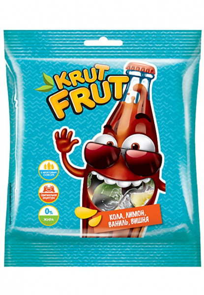 Мармелад Krutfrut в форме забавных бутылочек, 70гр - 1 Мармелад Krutfrut в форме забавных бутылочек, 70гр - 1