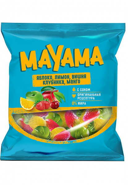 Мармелад Mayama со вкусами клубники, яблока,вишни,манго,лимона, 70гр - 1 Мармелад Mayama со вкусами клубники, яблока,вишни,манго,лимона, 70гр - 1