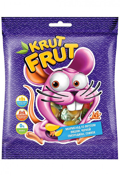 Мармелад Krutfrut в форме мышек, 100гр - 1 Мармелад Krutfrut в форме мышек, 100гр - 1