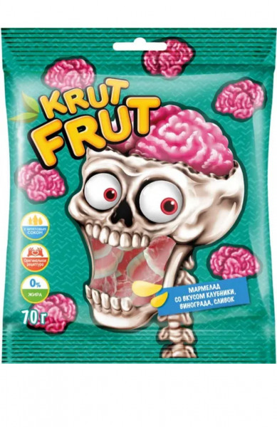 Мармелад Krutfrut в форме мозга, 70гр - 1