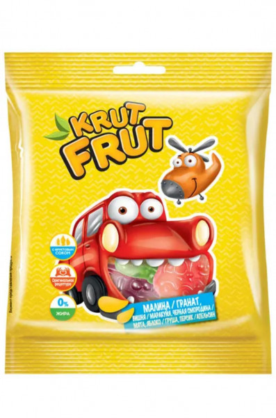 Мармелад Krutfrut в форме машинки, 70гр - 1