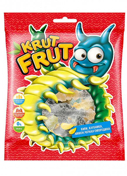 Мармелад Krutfrut в форме сороконожек, 70гр - 2 Мармелад Krutfrut в форме сороконожек, 70гр - 2