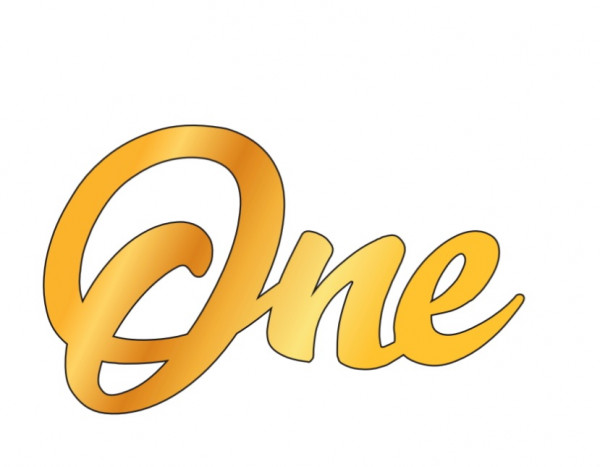 Зеркальный топпер мини One,1шт золото арт.ЗН002 - 1 Зеркальный топпер мини One,1шт золото арт.ЗН002 - 1