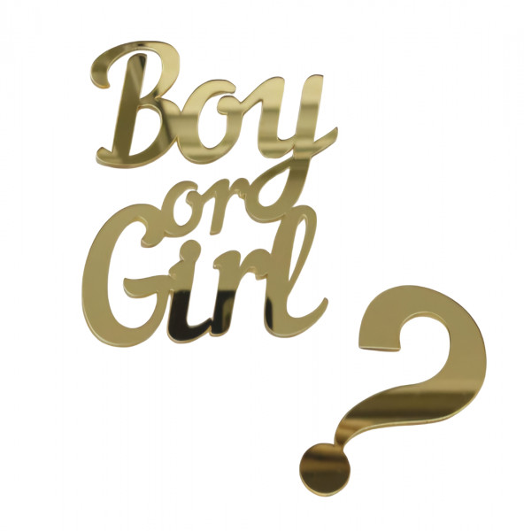 Зеркальный топпер Boy or Girl?, арт.НОВ40 - 4 Зеркальный топпер Boy or Girl?, арт.НОВ40 - 4