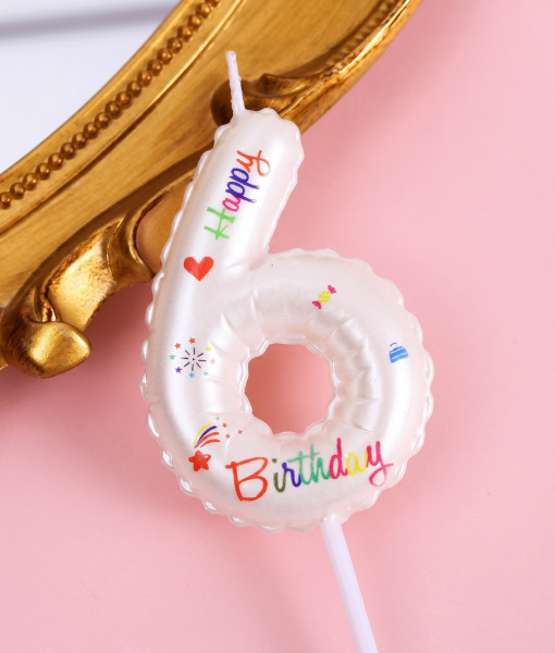 НАТОРТ Свеча Воздушный шар 6, бел HB, 6см - 1 НАТОРТ Свеча Воздушный шар 6, бел HB, 6см - 1